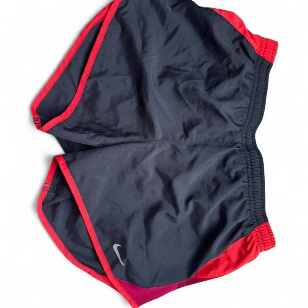 Nike Women's Black and Red Shorts